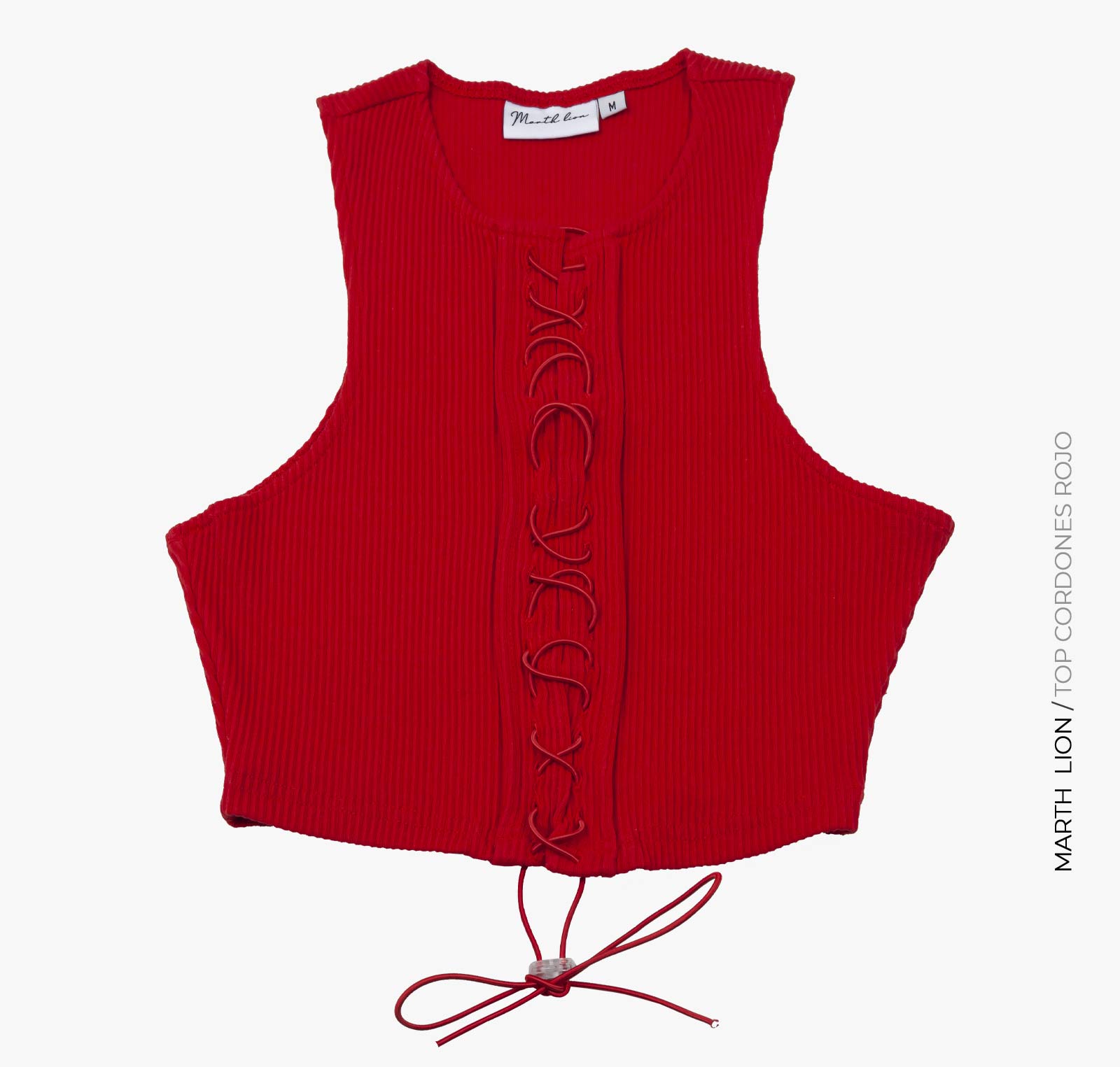 Top Cordones Rojo