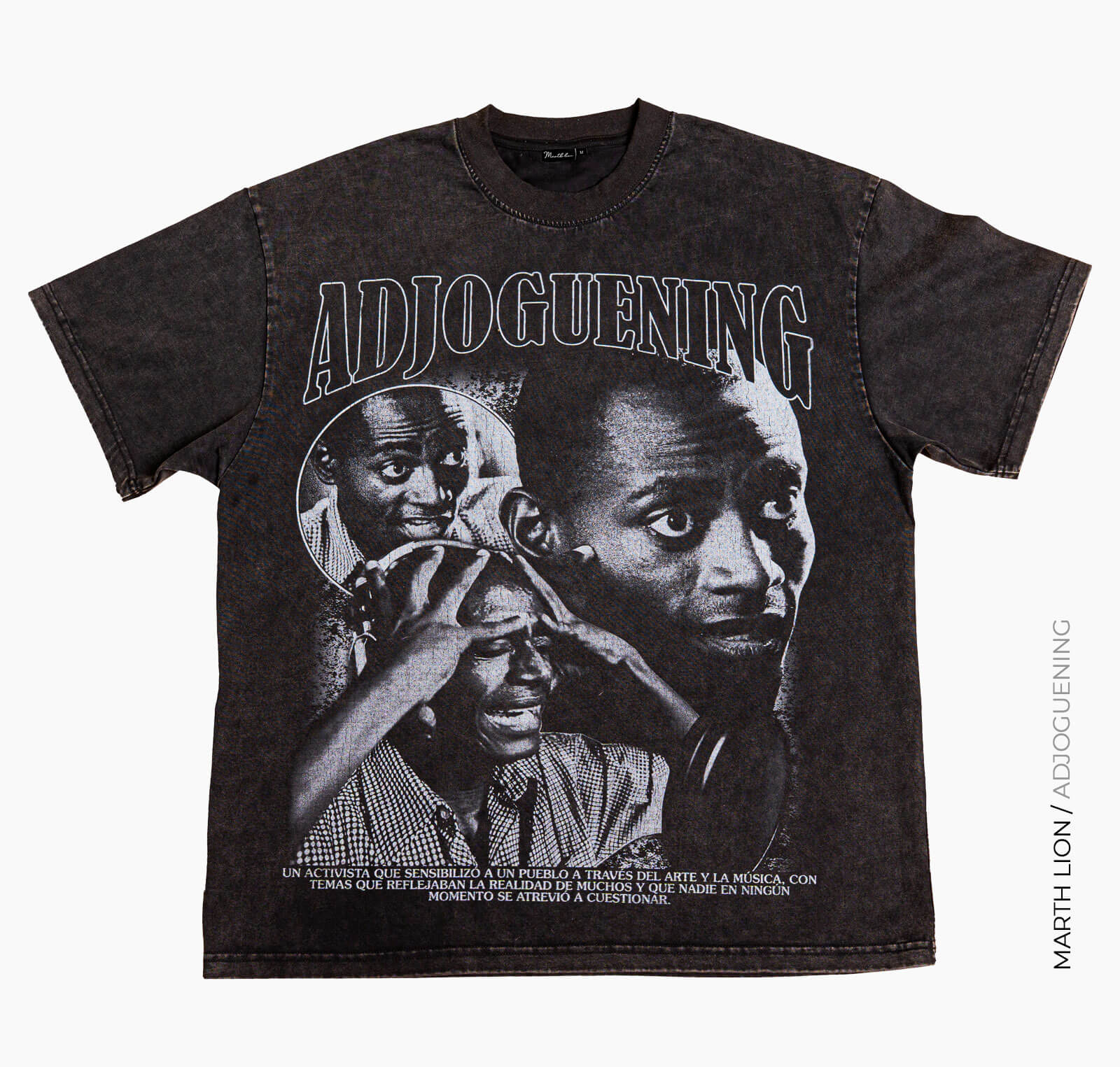 Camiseta Gris bañado Ácido Adjoguening